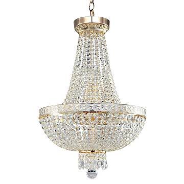 Lampadaro Contemporaneo Bella Metallo Oro 6 Luci Diffusori Metallo