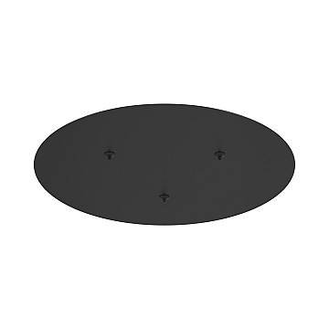 Rosone Moderno A Cerchio Rim Metallo Nero