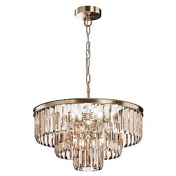 Lampadario Contemporaneo Revero Metallo Oro 7 Luci