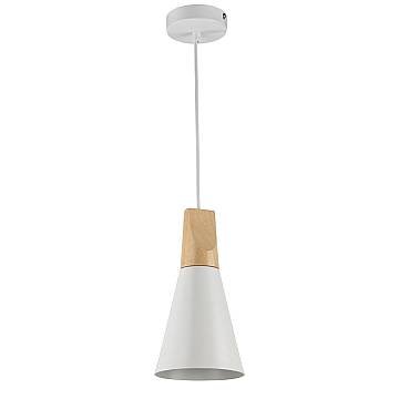 Sospensione Minimal Bicones Metallo Bianco Oro 1 Luce
