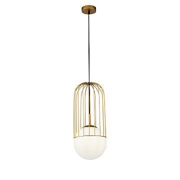 Sospensione Contemporanea Telford Gree Metallo Oro 1 Luce