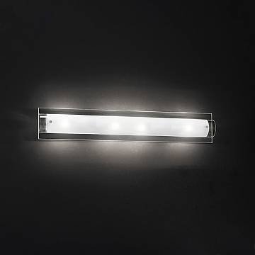 Applique Contemporanea Tunnel Vetro Bianco 4 Luci E14