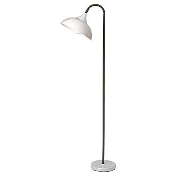 Piantana Contemporanea Swan Metallo Nero Acrilico 1 Luce E27