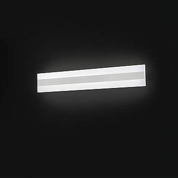 Applique Moderna Bend Metallo Bianco Acrilico Led 30W 3000K L60