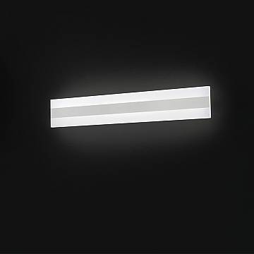 Applique Moderna Bend Metallo Bianco Acrilico Led 30W 4000K L60