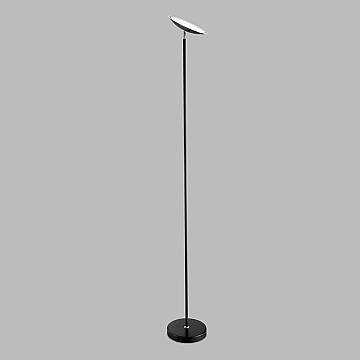 Piantana Moderna Febe Metallo Nero Vetro Led 18W 3000K