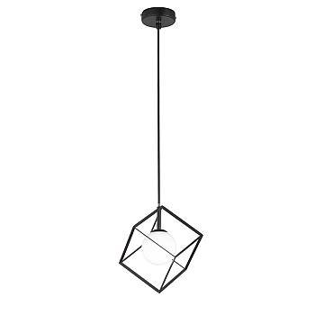 Sospensione Contemporanea Cube Metallo Nero 1 Luce G9