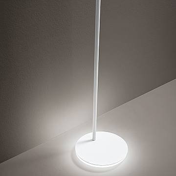 Piantana Moderna Gambo Metallo Bianco Acrilico Led 6W 3000K