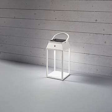 Lanterna Moderna Alluminio Bianco Led 3W 3000K Ricaricabile