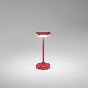 Lampada Tavolo Esterno Moderna Soap Acrilico Rosso Led 2W 3000K