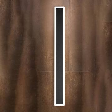 Applique Moderna Wally Alluminio Nero Acrilico Led 22W 3000K