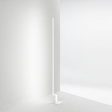 Piantana Moderna Syncro Alluminio Bianco Acrilico Led 30W Cct 3000/4000/6000K