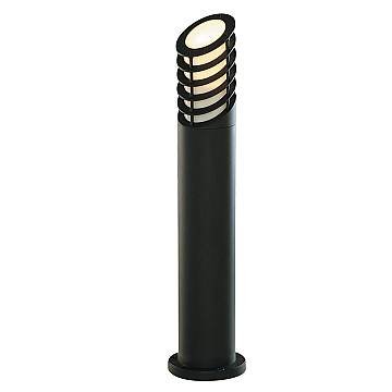 Paletto Esterno Contemporaneo Bollards Alluminio Nero Policarbonato E27 H73Cm