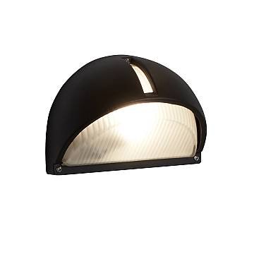 Applique Contemporanea Kentucky Alluminio Nero Vetro 1 Luce E27