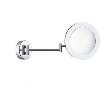 Applique Contemporanea Magnifying Metallo Cromo Vetro Led 4W 4000K