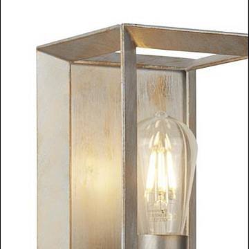 Applique Contemporanea Heaton Acciaio Argento Oro 1 Luce E27