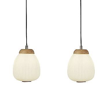 Lampadario Contemporaneo Ella Acciaio Bianco Vetro Nero 3 Luci E14