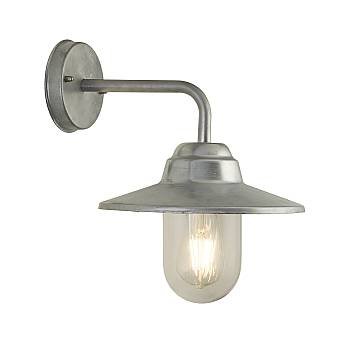 Applique Classica Toronto Acciaio Argento Vetro Trasparente 1 Luce E27