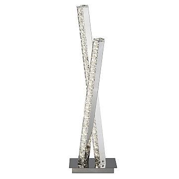 Lampada Da Scrivania Contemporanea Trifoglio Acciaio Cromo Led 13W 4000K