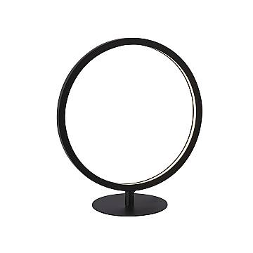 Abatjour Contemporaneo Circo Acciaio Bianco Silicone Nero Led 11,8W 3000K