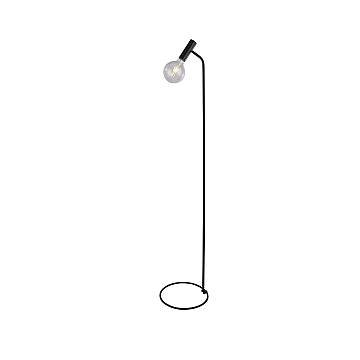 Piantana Industrial-Nordico Dulwich Acciaio Nero 1 Luce E27