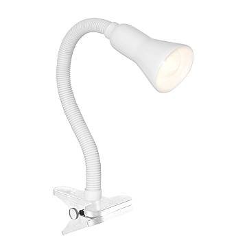 Lampada Contemporanea Desk Partners Acciaio Bianco Policarbonato 1 Luce E14