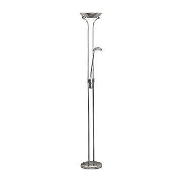 Piantana Contemporaneo Mother Child Acciaio Cromo Vetro Led 15,41W 3000K