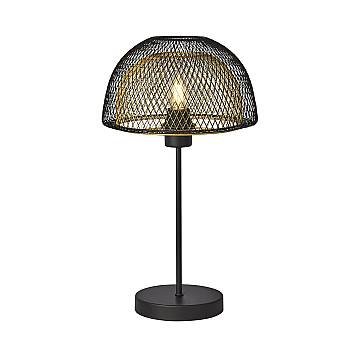 Lampada Da Scrivania Contemporanea Favo Acciaio Nero Oro 1 Luce E27