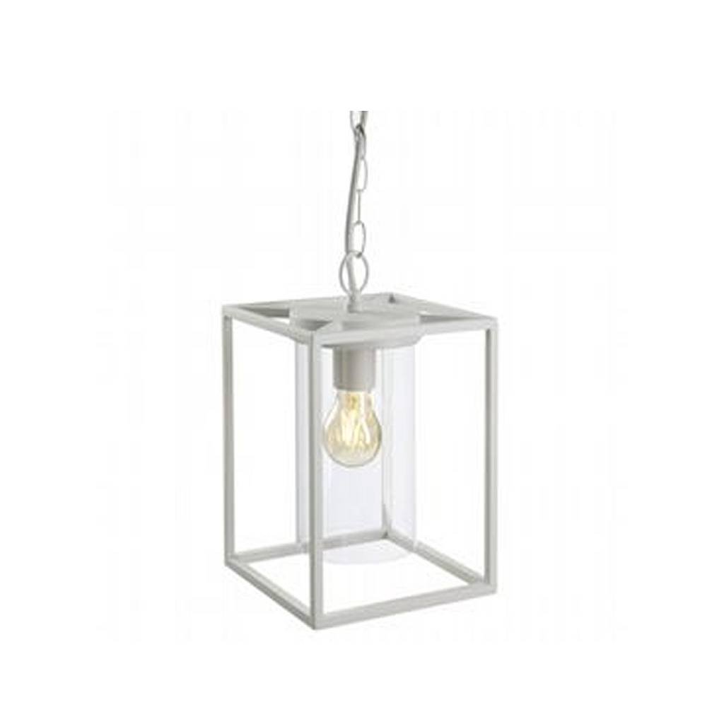 Sospensione Esterno Domus Alluminio E Termoplastica Bianco 1 Luce E27