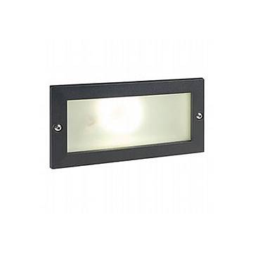 Segnapasso Esterno Incasso Aperto Escape Alluminio E Vetro Nero Led 10W 3000K