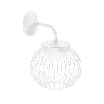 Applique Esterno Contemporanea Cage Metallo Bianco E Termplastico 20W Led 3000K