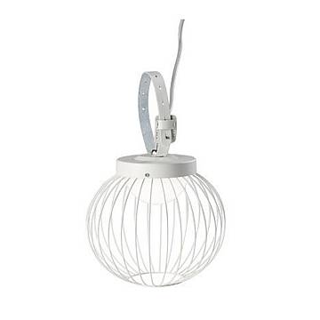 Lampada Portatile Contemporanea Cage Metallo Bianco E Termplastico 20W Led 3000K