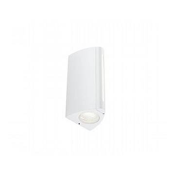 Applique Esterno Moderna Vision Alluminio E Termoplastica Bianco Led 8+4W 4000K