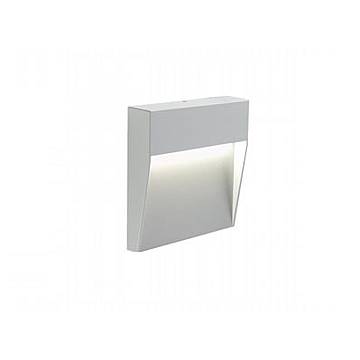 Applique Da Esterno Geo Square Alluminio E Termoplastica Bianco Led 3W 4000K