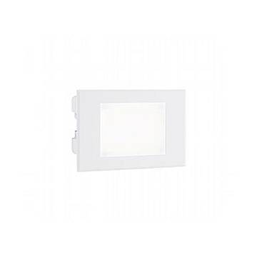 Segnapasso Aperto Da Esterno Moderno Spina Alluminio E Vetro Bianco Led 3W 4000K