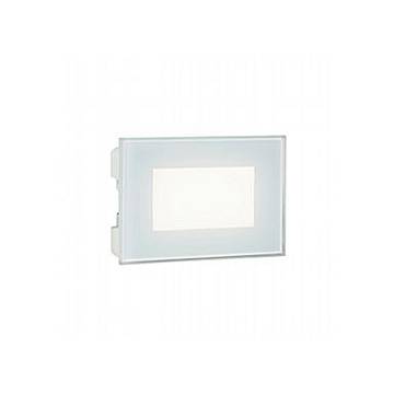 Segnapasso Da Esterno Moderno Spina Alluminio E Vetro Bianco Led 3W 4000K