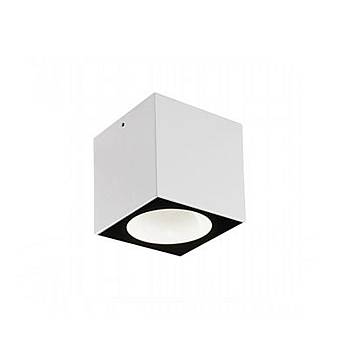 Punto Luce Da Esterno Moderno Lula Alluminio E Vetro Bianco Led 6W 4000K