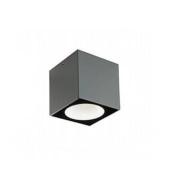 Punto Luce Da Esterno Moderno Lula Alluminio E Vetro Grigio Led 6W 4000K