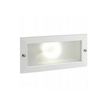 Segnapasso Esterno Incasso Aperto Escape Alluminio E Vetro Bianco Led 10W 4000K