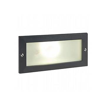 Segnapasso Esterno Incasso Aperto Escape Alluminio E Vetro Nero Led 10W 4000K