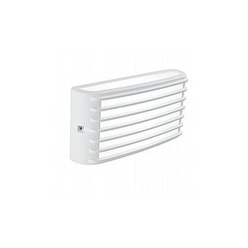 Applique Da Esterno Moderna Grid Alluminio E Termoplastica Bianco Led 10W 4000K