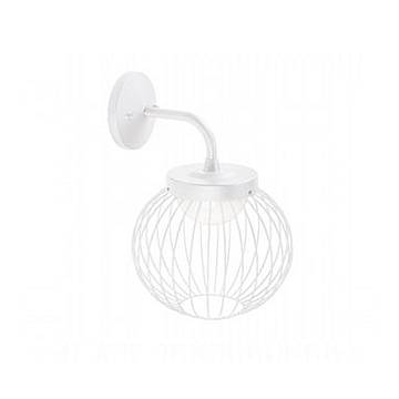 Applique Da Esterno Moderna Cage Alluminio E Termoplastica Bianco Led 20W 4000K