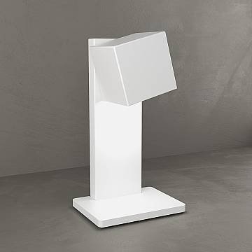 Lampada Scrivania Moderna Area Metallo Bianco 1 Luce Gx53