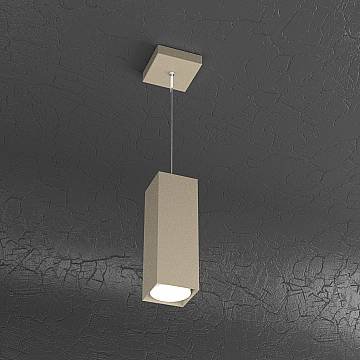 Sospensione Moderna Plate Metallo Sabbia 1 Luce Gx53 25Cm