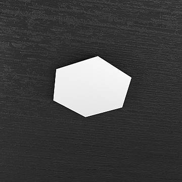 Plafoniera Industrial-Minimal Decorativa Hexagon Metallo Bianco