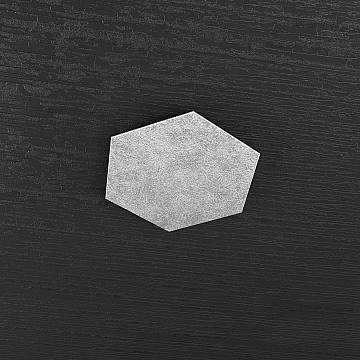 Plafoniera Industrial-Minimal Decorativa Hexagon Metallo Foglia Argento