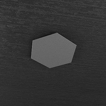 Plafoniera Industrial-Minimal Decorativa Hexagon Metallo Antracite