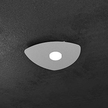 Plafoniera Moderna Shape Metallo Grigio 1 Luce Gx53