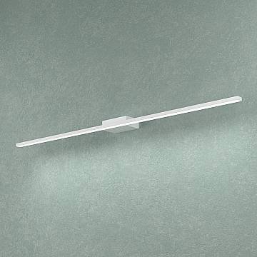 Applique Moderna Line Metallo Bianco Diffusore Acrilico B Led 14,4W Calda 90Cm