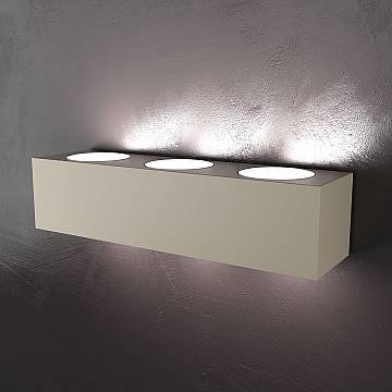 Applique Moderna Eccentric Metallo Sabbia 6 Luci Gx53 Biemissione